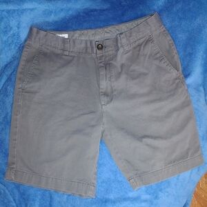 Classic Gray Men's Flat Front Shorts